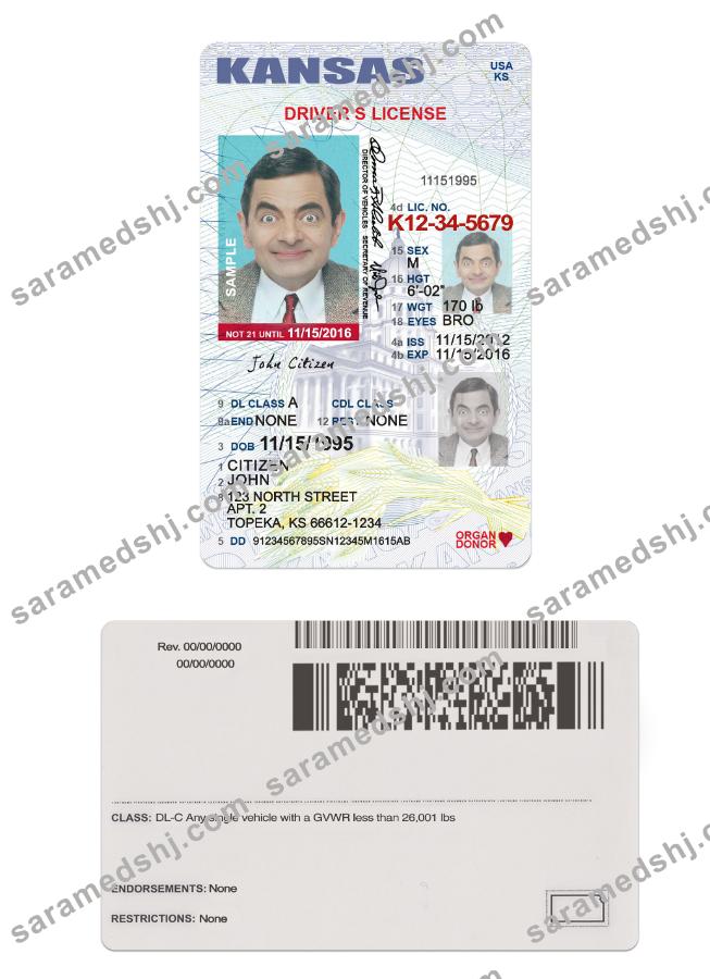 USA Kansas driving license under 21